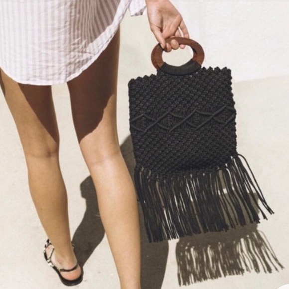 Danielle Nicole Macrame Bag - Picture 2 of 13